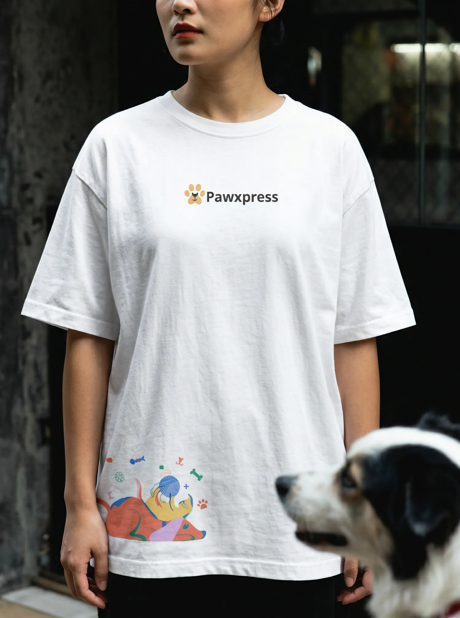 Pawxpress branded t-shirt — design two